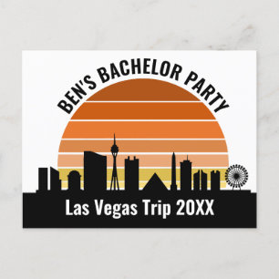 Las Vegas Strip Sunset Custom Vacation Postcard