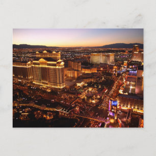 Las Vegas Strip Sunset Postcard
