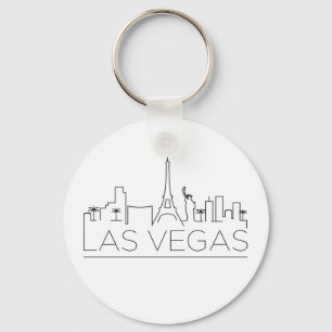 Las Vegas Stylised Skyline Key Ring