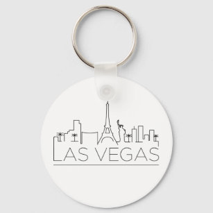Las Vegas Stylised Skyline Key Ring