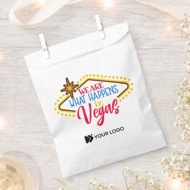 Las Vegas Trade Show Giveaway Logo Favour Bag (Clipped)