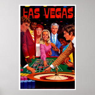 Las Vegas travel poster