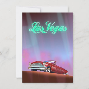 Las Vegas travel poster Invitation