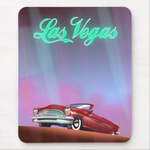 Las Vegas travel poster Mouse Pad