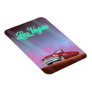 Las Vegas travel poster Postcard Magnet