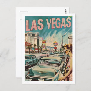 Las Vegas USA Vintage Famous Travel Place  Postcard