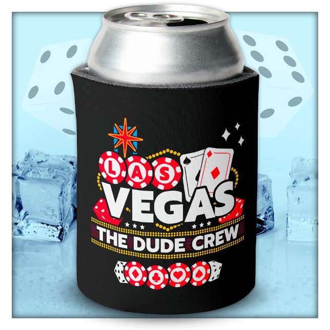 Las Vegas Vacation Dude Crew Boys Trip Las Vegas Can Cooler (Creator Uploaded)