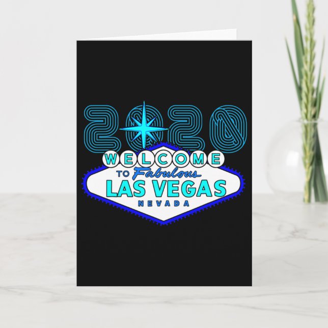 Las Vegas Vacation Sign  Card (Front)