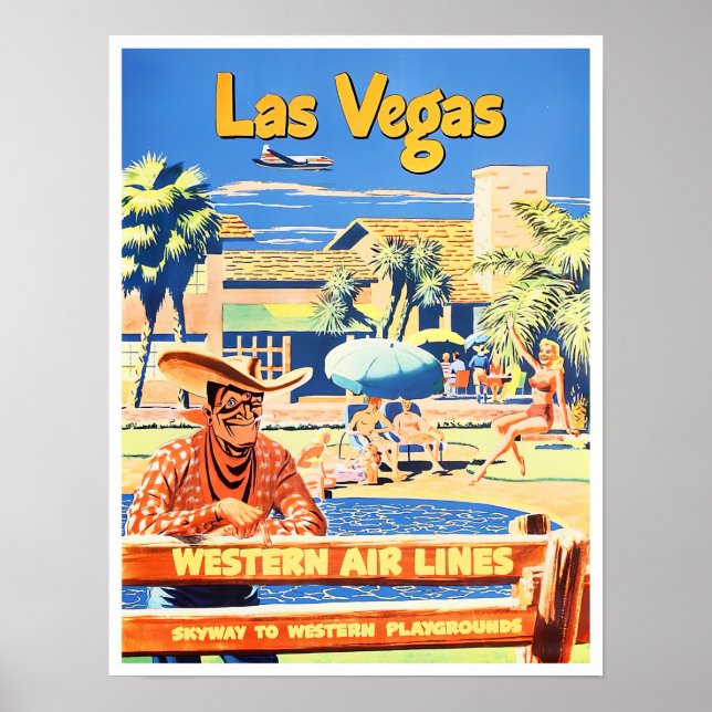 Las Vegas vintage travel poster (Front)