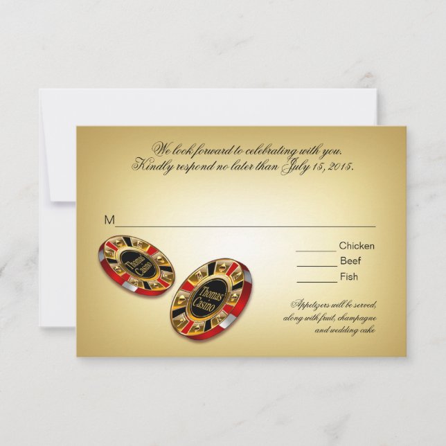 Las Vegas VIP RSVP response | red (Front)