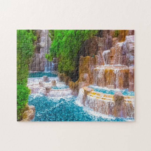Las Vegas Water fall Nevada. Jigsaw Puzzle (Horizontal)