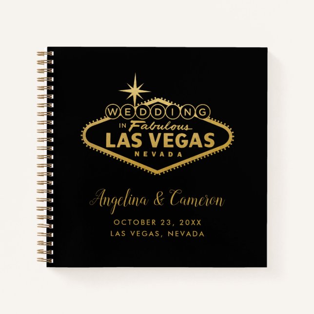 Las Vegas Wedding Advice Memory and Guest Book (Front)