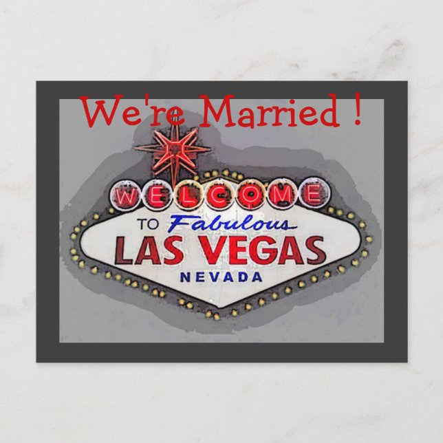 Las Vegas Wedding Announcement (Front)