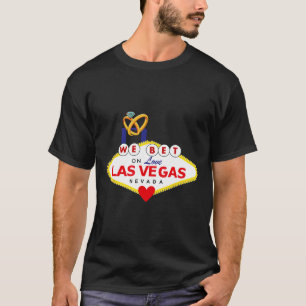 Las Vegas Wedding Bride Groom Matching Shower Hone T-Shirt