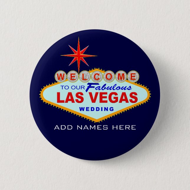 Las Vegas Wedding Button (Front)