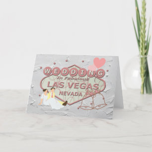 Las Vegas Wedding Card