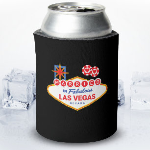 Las Vegas Wedding - Couple Married in Las Vegas Can Cooler
