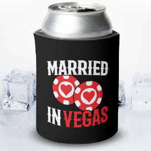 Las Vegas Wedding - Couple Married In Vegas Can Cooler