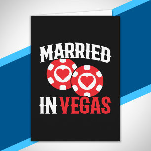 Las Vegas Wedding - Couple Married In Vegas Card