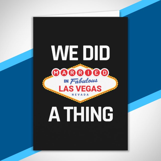 Las Vegas Wedding - Couple Married in Vegas Card (Creator Uploaded)