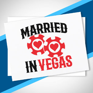 Las Vegas Wedding - Couple - Married In Vegas Postcard