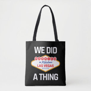 Las Vegas Wedding - Couple Married in Vegas Tote Bag