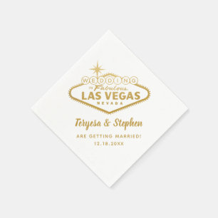 Las Vegas Wedding Custom Napkin