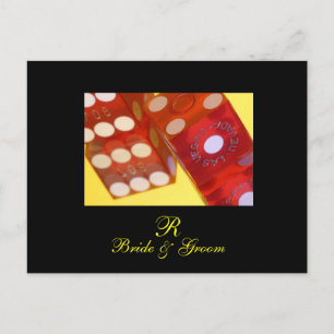 Las Vegas Wedding Dice Save The Dates Postcards
