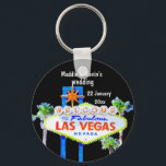 Las Vegas Wedding Favor   Key Ring<br><div class="desc">Las Vegas wedding favor - a personalized keychain featuring the famous welcome to fabulous Las Vegas sign. Change text as well as font color and style by clicking on personalize and then on the next screen select "click to customize further."</div>