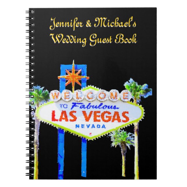 Las Vegas Wedding Guest Book (Front)