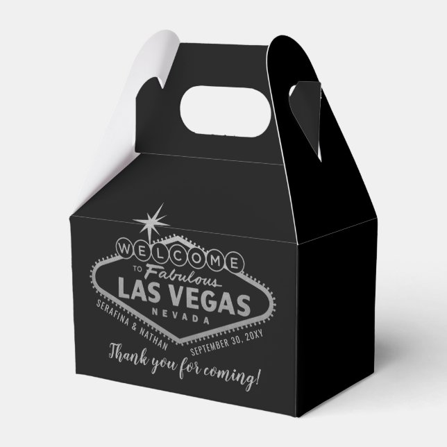 Las Vegas Wedding Hangover Recovery Kit Favour Favour Box (Front Side)