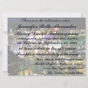 las vegas Wedding Invitation