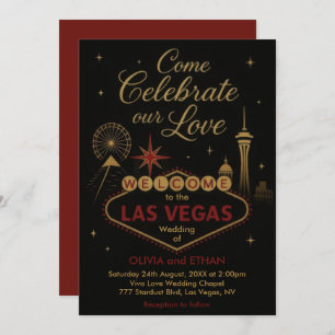 Las Vegas Wedding Invitation