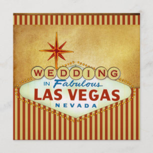 Las Vegas Wedding Invitation Template