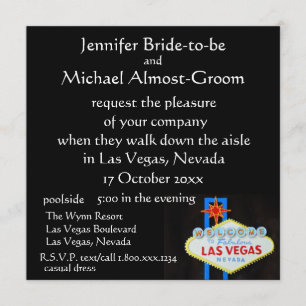 Las Vegas Wedding Invite