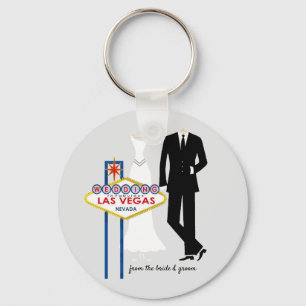 Las Vegas Wedding Keepsake Keychain