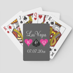 Las Vegas wedding party favour playing cards deck