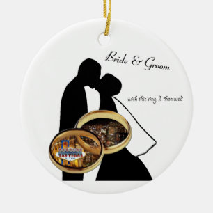 Las Vegas Wedding Personalized Ceramic Ornament