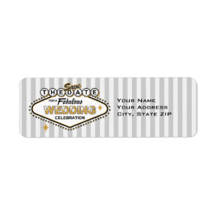 Las Vegas Wedding STD Label Return Address Label