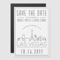 Las Vegas Wedding | Stylised Skyline Save the Date