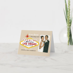 Las Vegas Wedding Thank You Photo Cards