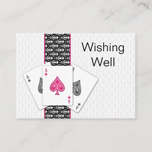 Las Vegas Wedding wishing well cards (Front)