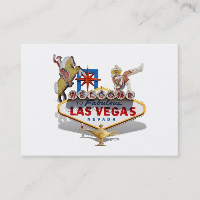 Las Vegas Welcome Sign Business Card (Front)