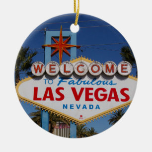 Las Vegas Welcome Sign Ceramic Ornament