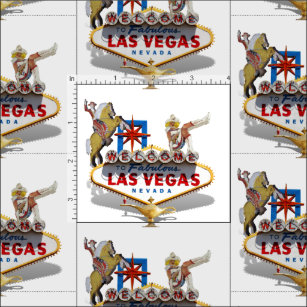 Las Vegas Welcome Sign Fabric