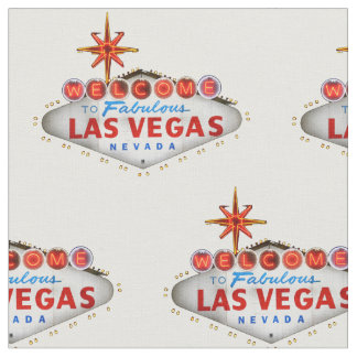 Las Vegas Welcome Sign Fabric