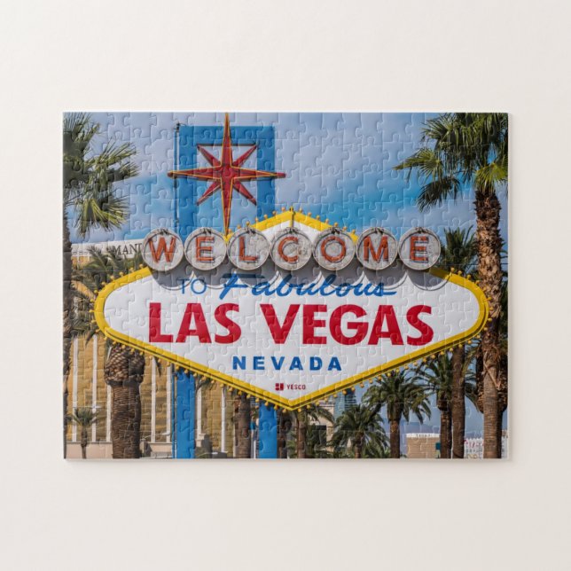 Las Vegas Welcome Sign Jigsaw Puzzle (Horizontal)