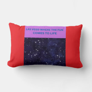 LAS VEGAS WHERE THE FUN COMES TO LIFE LUMBAR CUSHION