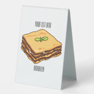 Lasagne cartoon illustration