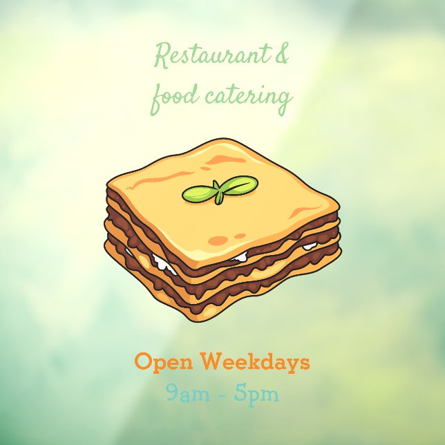 Lasagne cartoon illustration (Sheet 3)
